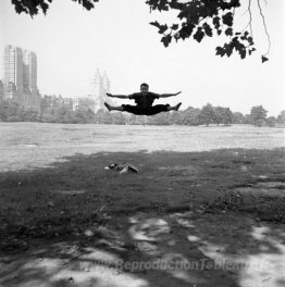 New York (l'homme faisant des divisions dans les airs)