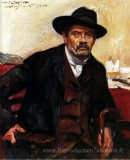 Autoportrait dans un chapeau noir