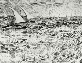 Un bateau de pêche en mer