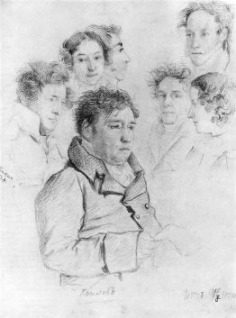 Ivan Krylov parmi les artistes