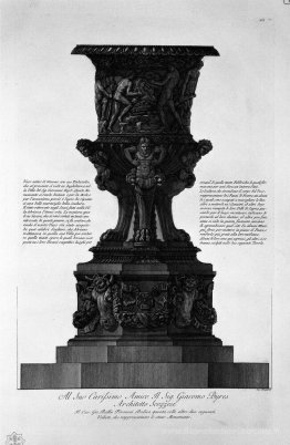Grand vase ancien avec son piédestal en marbre trouvé à la villa