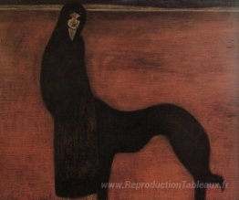 Jeune femme et chien