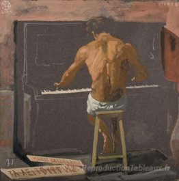 Pianiste à moitié nu