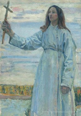 Novice avec une croix