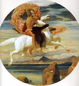 Persée sur Pegasus se précipitant à la rescousse d'Andromeda