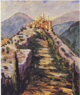 Vue du village fortifié d'Eze