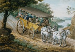 Voyage par diligence près de Trenton