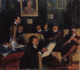 Portrait de groupe de peintres du monde de l'art