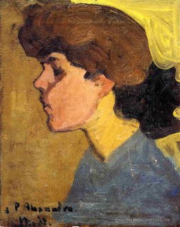 La tête de la femme dans le profil