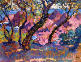 À l'ombre des pins (étude)