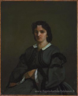 Femme avec des gants