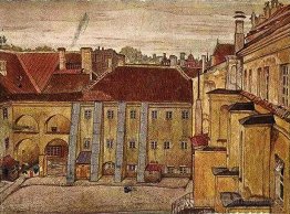 Vilno. Dans la cour de l'ancienne université.