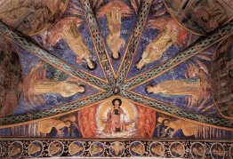 St. Francis dans la gloire et les saints
