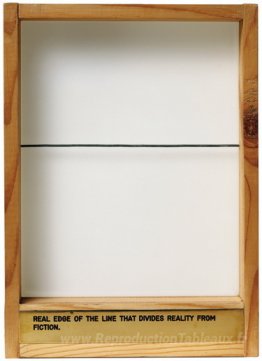Véritable bord de la ligne qui divise la réalité de la fiction