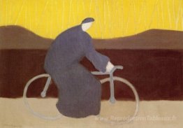 Cycliste par la Loire