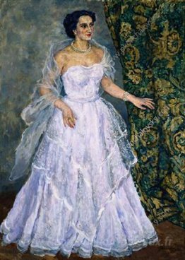 Portrait de la chanteuse Zara Alexandrovna Dolukhanova