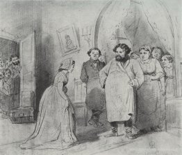L'arrivée d'une gouvernante dans la maison d'un marchand