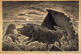 Coyotes volant un cochon