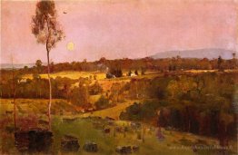 Soir, quand l'est silencieux rince légèrement au dernier regard