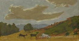 Des chèvres paissent dans un paysage