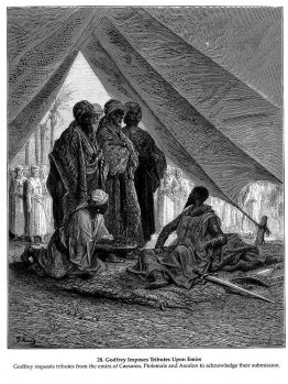 Godfrey impose des hommages à emirs_gustavedore_sqs__crusades_go