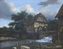 Deux moulins et une écluse ouverte