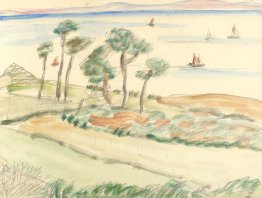 Vue vers la mer Méditerranée