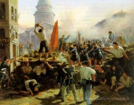 Street Fighting on Rue Soufflot, Paris, 25 juin 1848