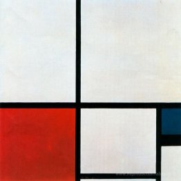 Composition N. 1 avec rouge et bleu