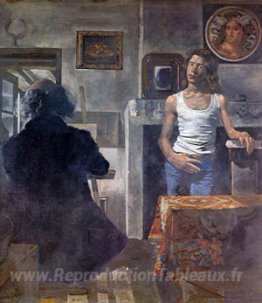 Autoportrait de peintre avec son modèle