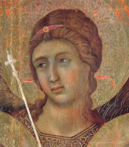 Madonna et enfant sur un trône (fragment du côté avant)