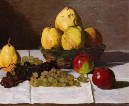 Nature morte avec des poires et des raisins