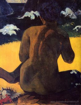 Femme au bord de la mer