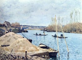La Seine à Port Marly Sand Pile