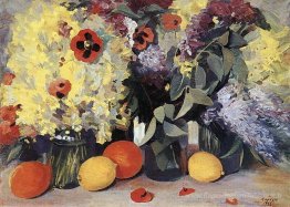 Fleurs, citrons, oranges