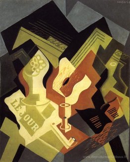 Guitare et plat de fruits