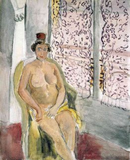 Nu dans une chaise