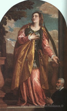 Saint Lucy et un donateur
