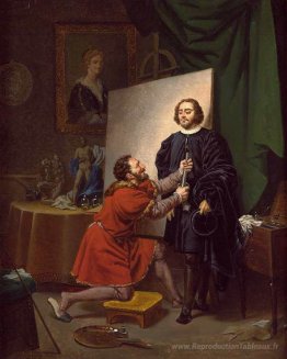 Aretino dans le studio de Tintoretto