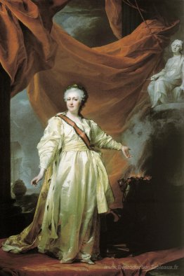 Portrait de Catherine II en tant que législateur dans le temple