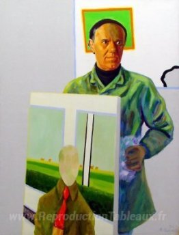 Autoportrait avec peinture