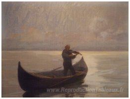 Violoniste dans un bateau