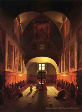 L'intérieur de la chapelle Capucin dans la Piazza Barberini (apr