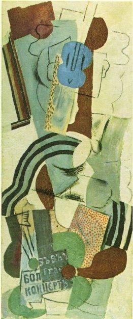 Femme avec de la guitare