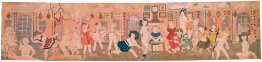 Untitled (intérieur orné avec plusieurs figures de filles et de