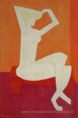Nude peigner les cheveux