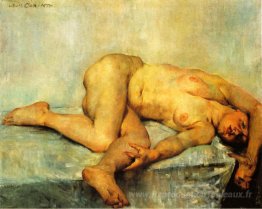 Femme allongée nue