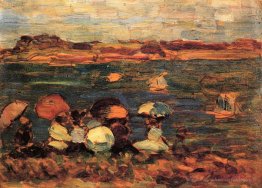 Scène de plage, St. Malo