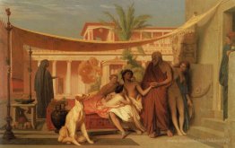 Socrate à la recherche d'Alcibiade dans la maison d'Aspasia