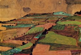 Paysage sur le terrain (Kreuzberg près de Krumau)